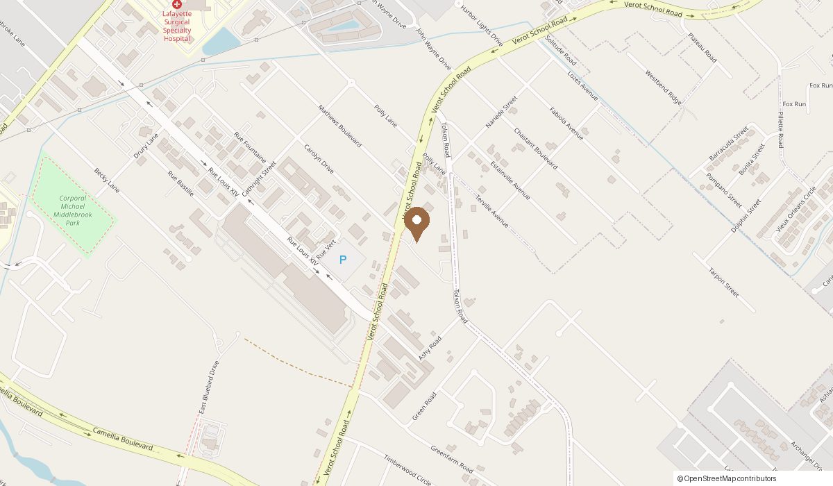 Map: 1409 Verot School Rd Suite 300, Lafayette, LA 70508