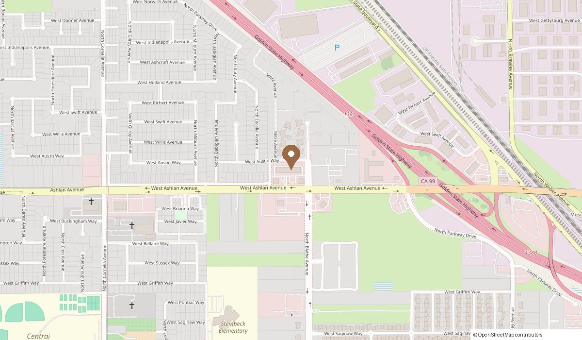 Map: 4438 W Ashlan Ave, Fresno, CA 93722