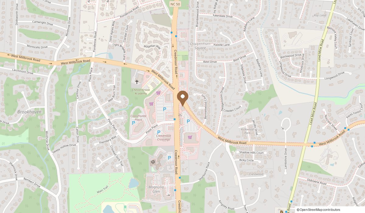 Map: 2091 W Millbrook Rd, Raleigh, Suite 106, Raleigh, NC 27612