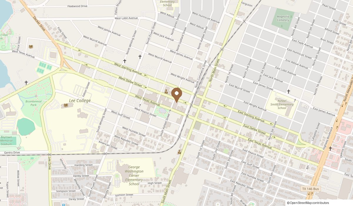 Map: 123 W Defee Ave suite 11, Baytown, TX 77520