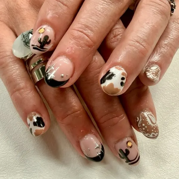 Nail work by Artfully Morgan