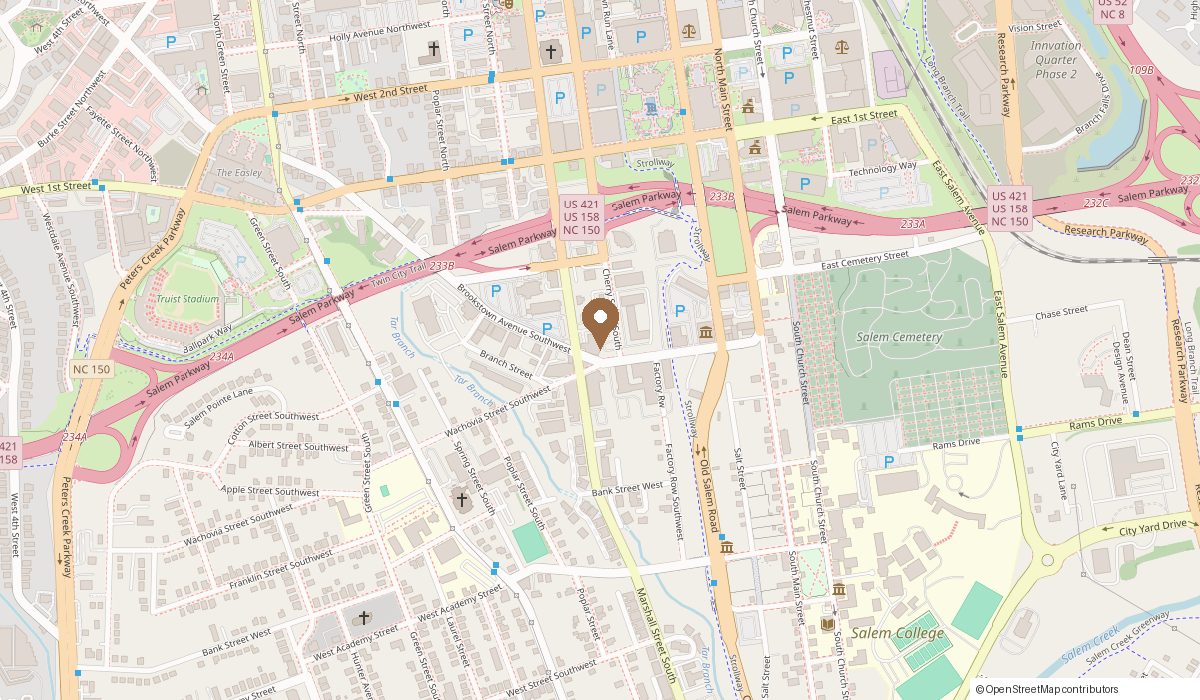 Map: 301 Brookstown Ave 200, Winston-Salem, NC 27101