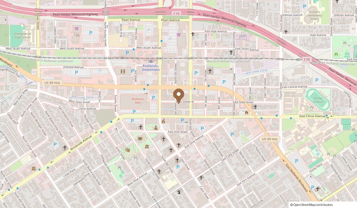 Map: 104 East State St Suite D, Redlands, CA 92373