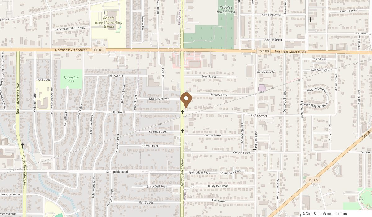 Map: 2200 N. Beach, Haltom City, TX 76111