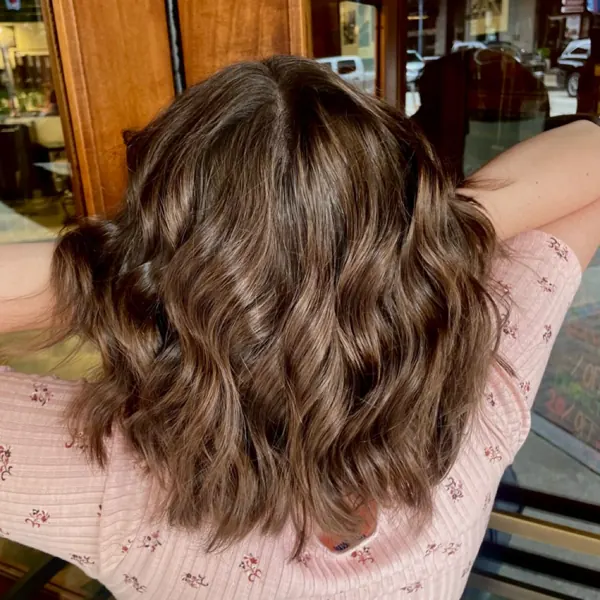 Hair work by By Design Beauty