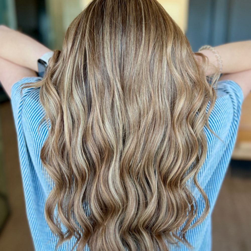 Hair work by By Design Beauty