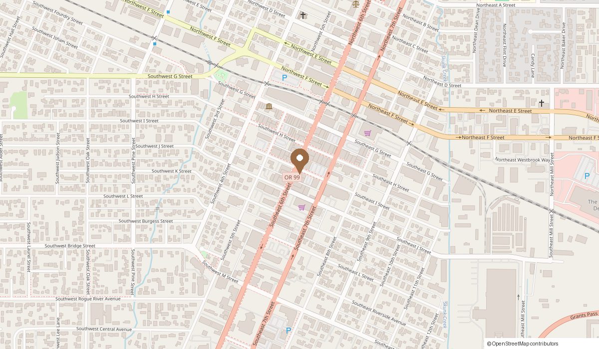 Map: 401 SE 6th St Inside American Alpha Gym, Grants Pass, OR 97526