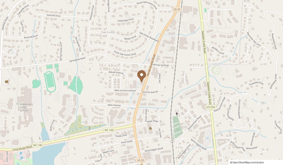 Map: 1985 Hendersonville Rd, 2nd Floor Suite 212, Asheville, NC 28803