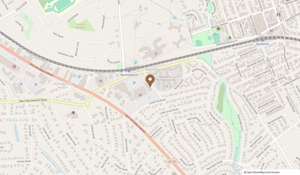 Map: 80 E Wynnewood Rd Suite 20B, Wynnewood, PA 19096