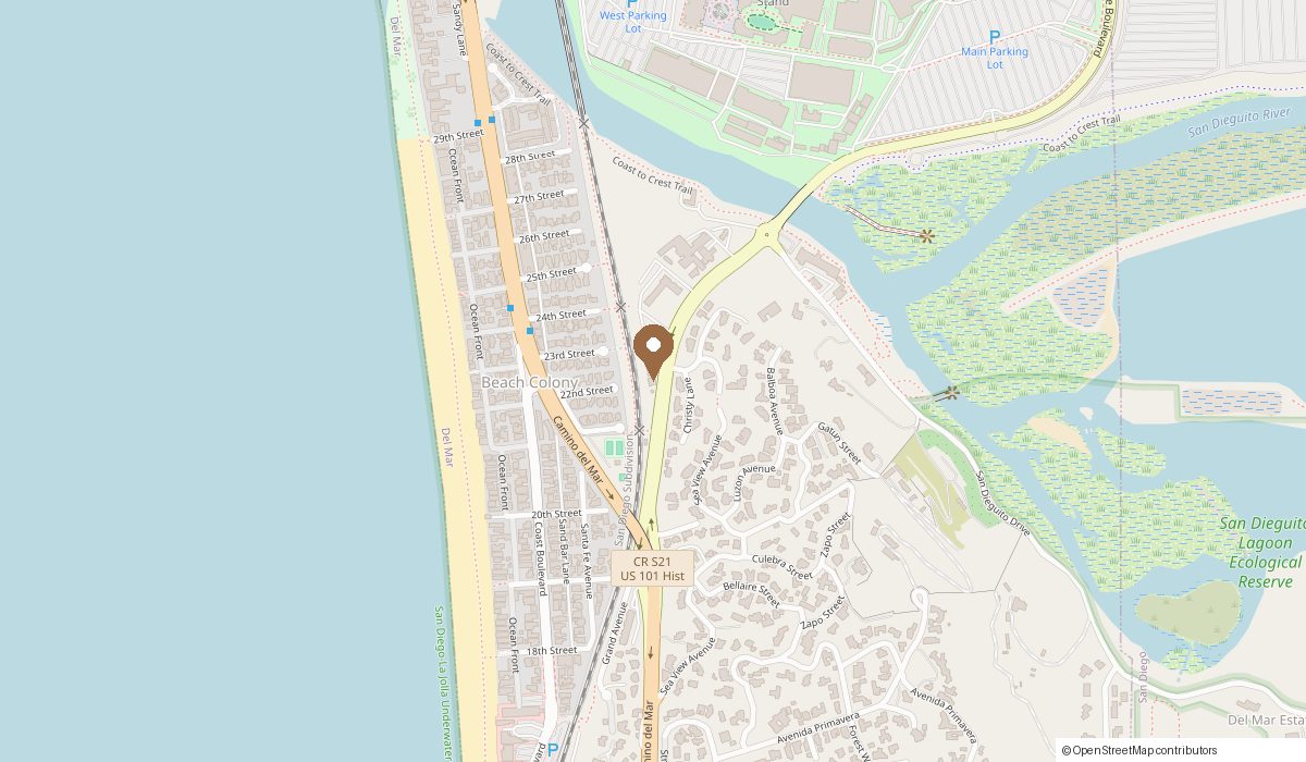 Map: 2002 Jimmy Durante Blvd unit 126, Del Mar, CA 92014