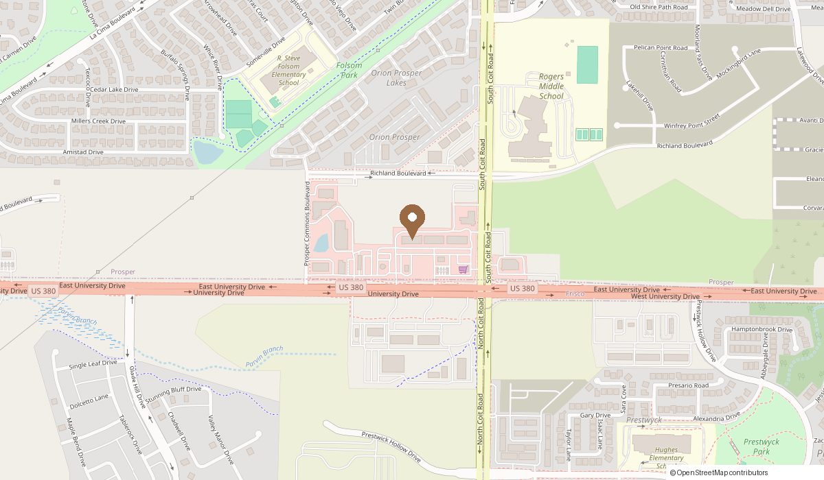 Map: 2281 E University Dr suite 146, Prosper, TX 75078