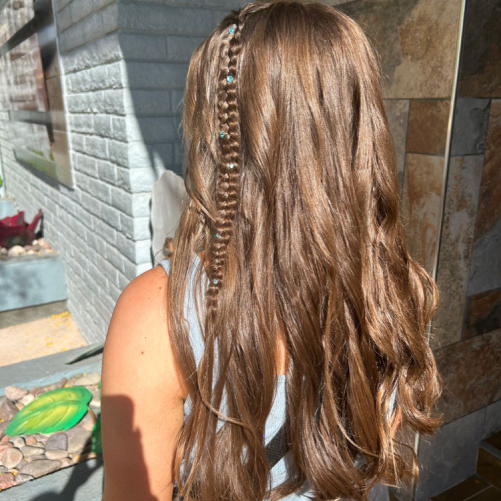 Hair work by Demi Beauty