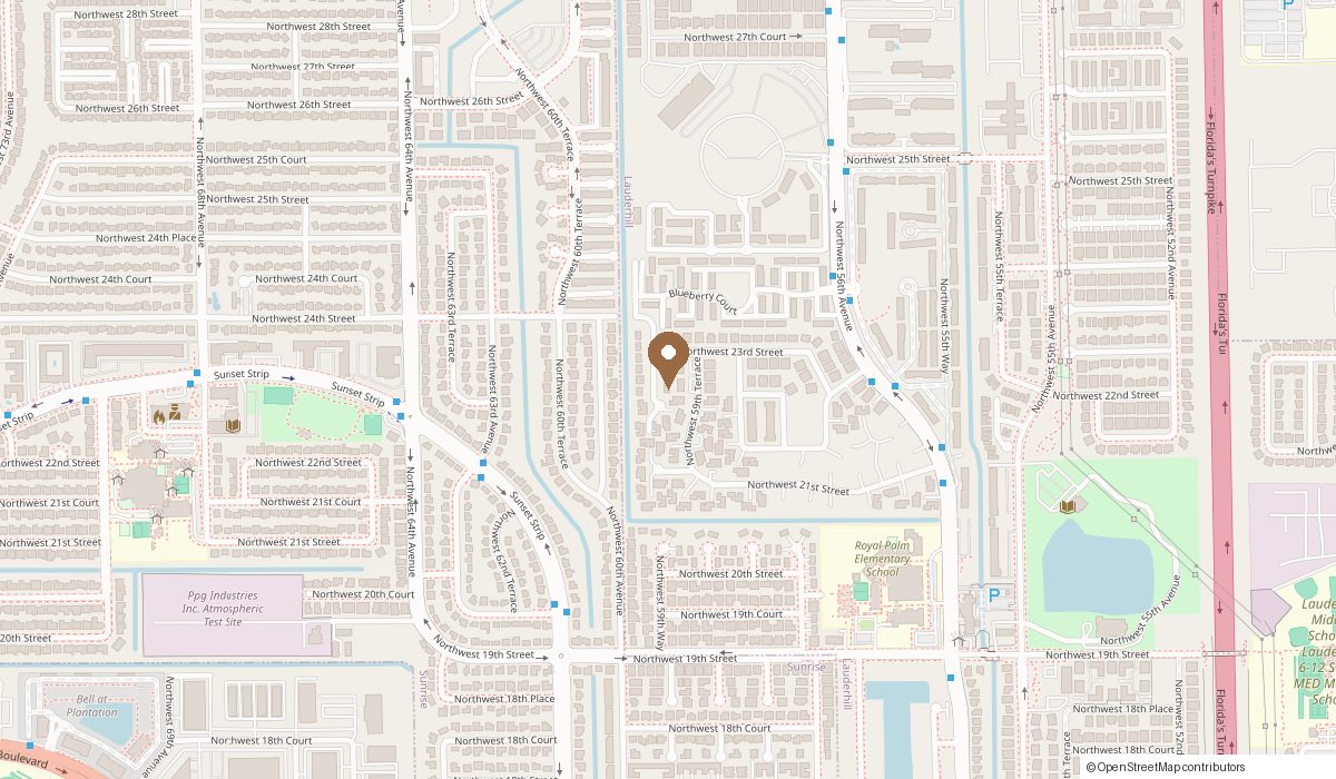 Map: 2240 Nw 59th Way, Lauderhill, FL 33313