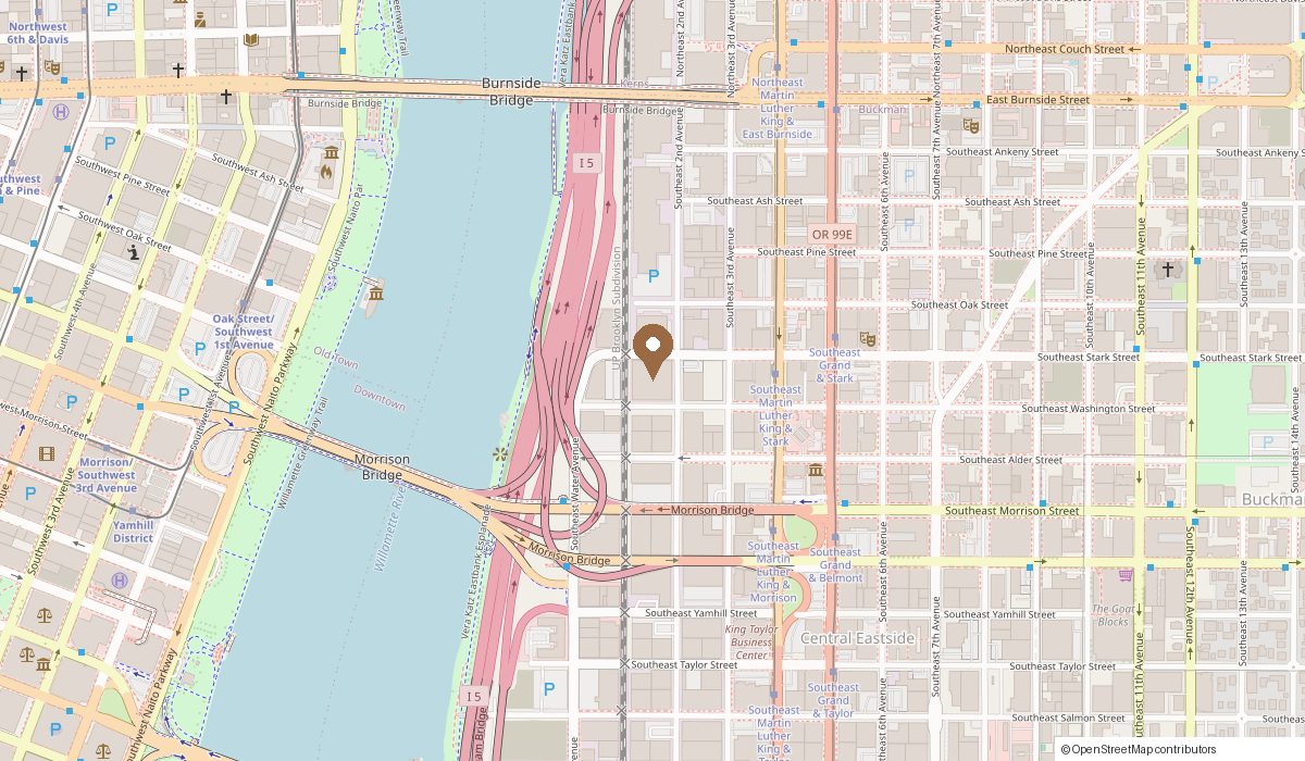 Map: 107 SE Washington St Suite 139, Portland, OR 97214