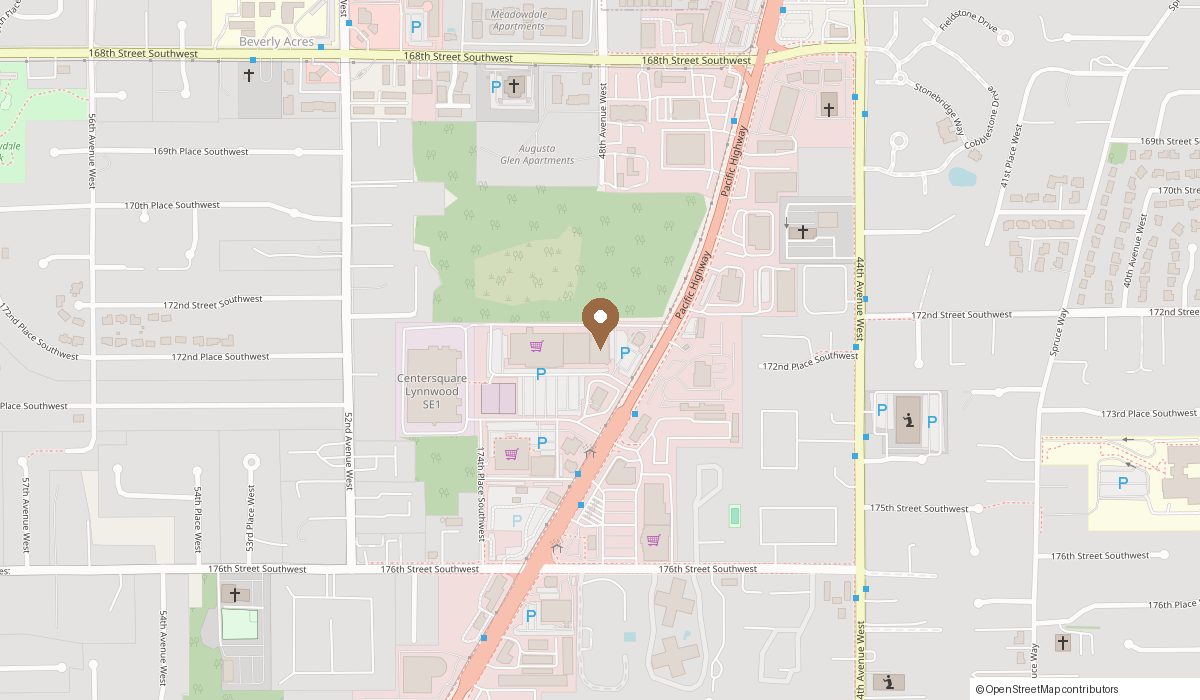 Map: 17214 Hwy 99, Lynnwood, WA 98037