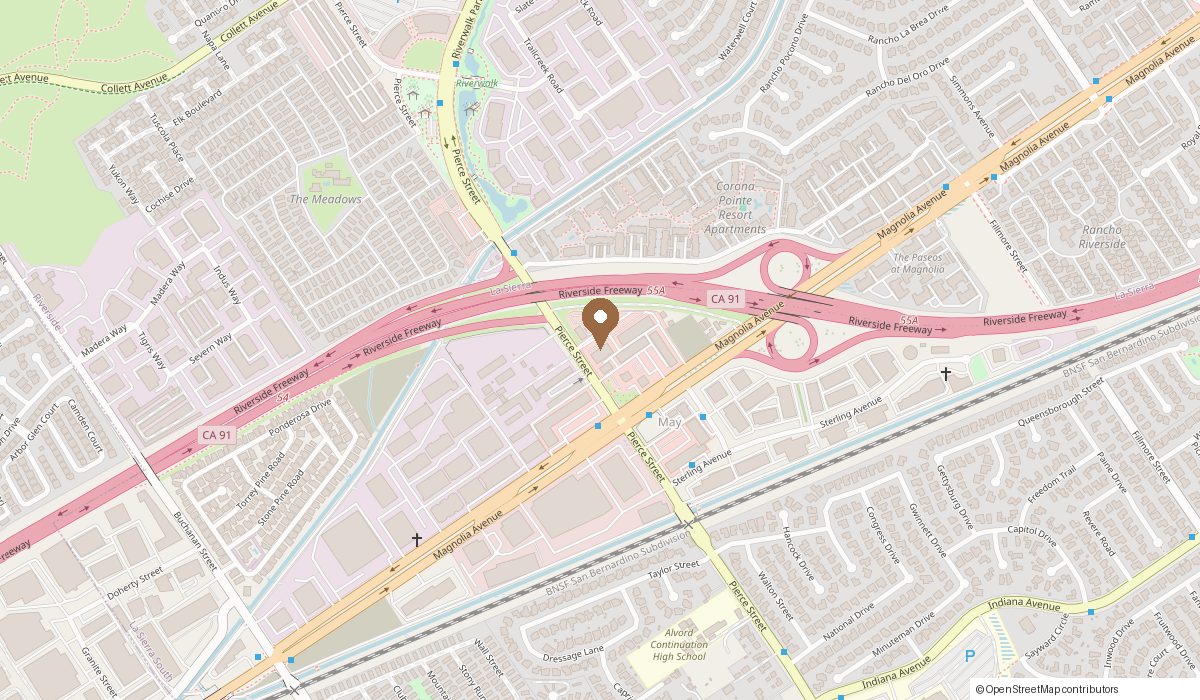Map: 3845 Pierce St suite E, Riverside, CA 92503