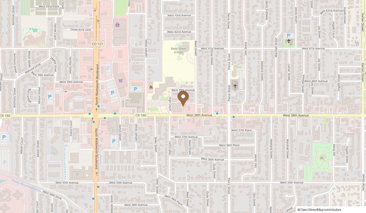 Map: 7043 W 38th Ave, Wheat Ridge, CO 80033