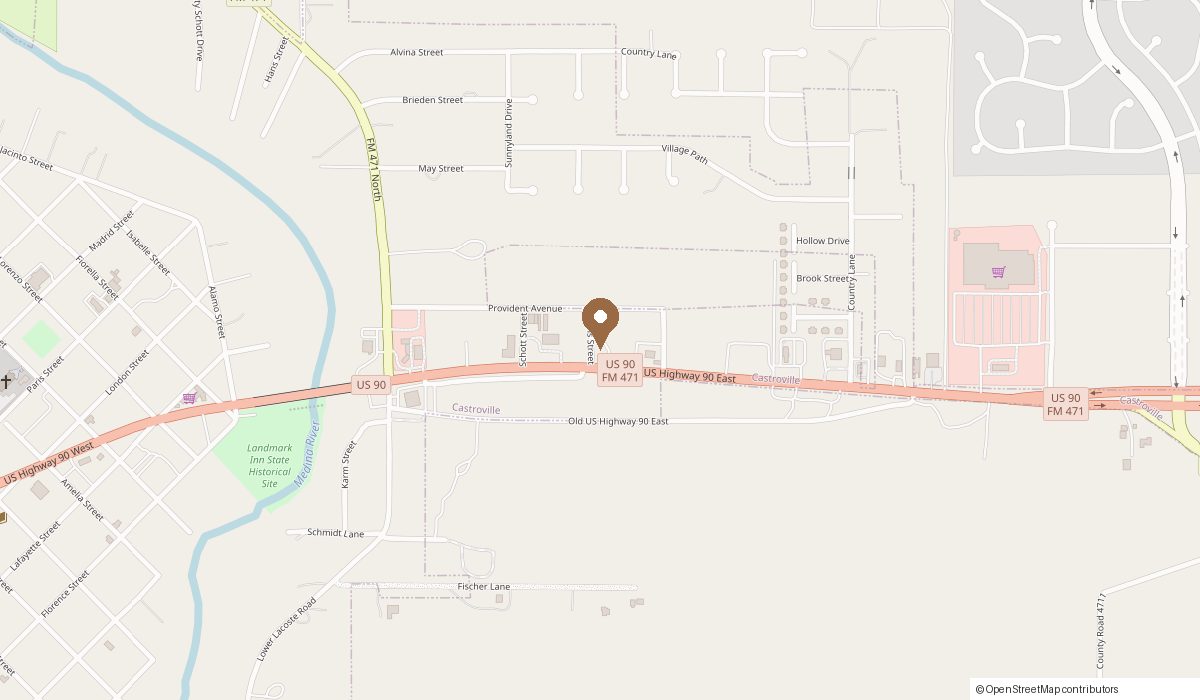 Map: 503 US HWY 90 E, Castroville, TX 78009