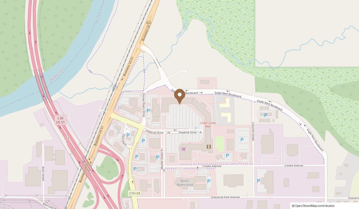 Map: 10101 Market St Suite D60, Rothschild, WI 54474
