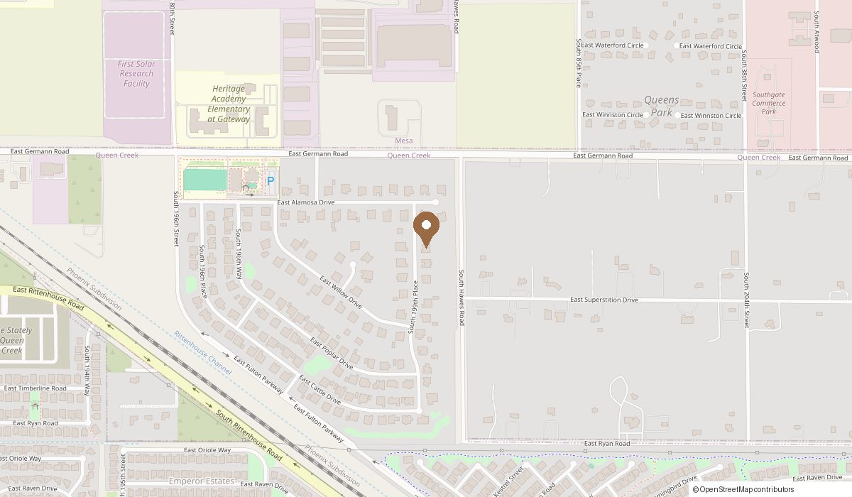 Map: 19067 S 199th Place, Queen Creek, AZ 85142