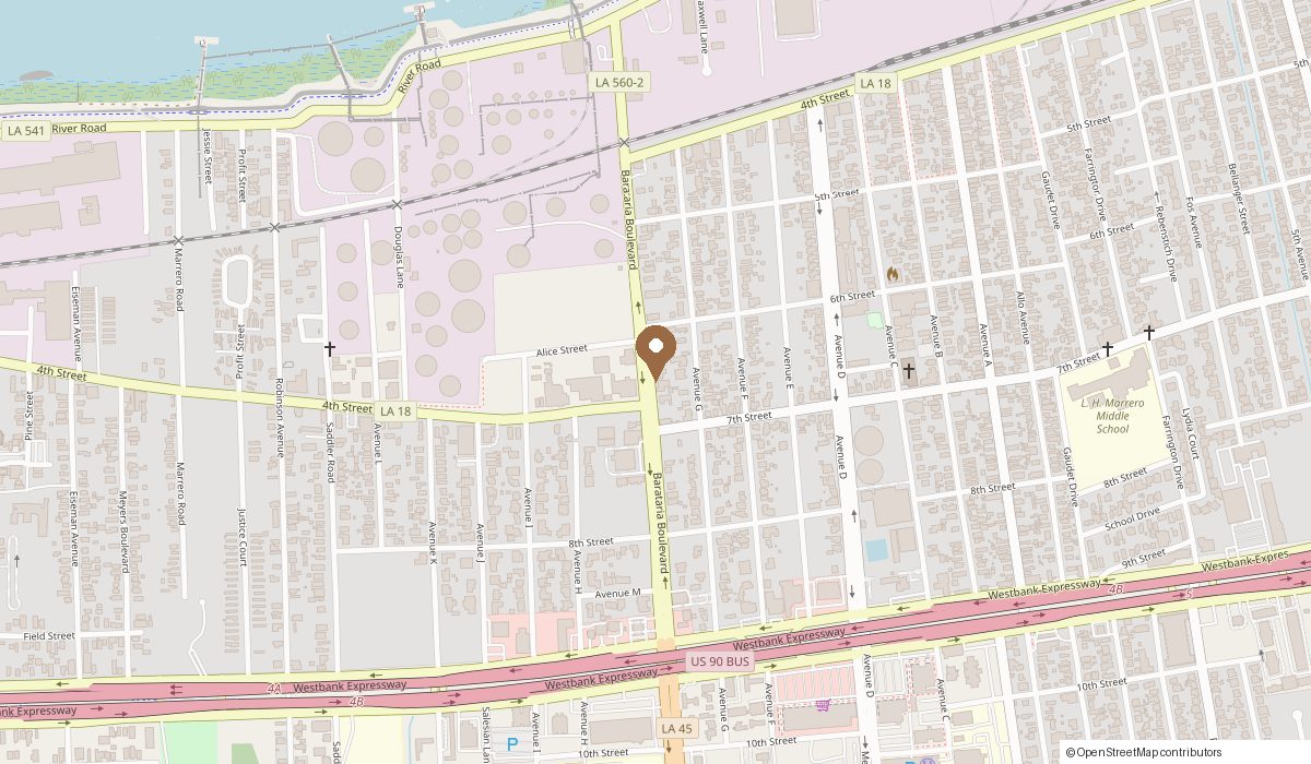 Map: Marrero, LA 70072