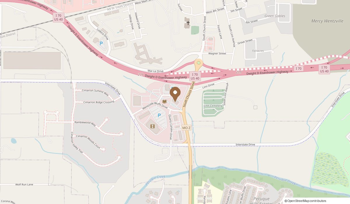 Map: 11 Wentzville Bluffs Dr Suite 107, Wentzville, MO 63385