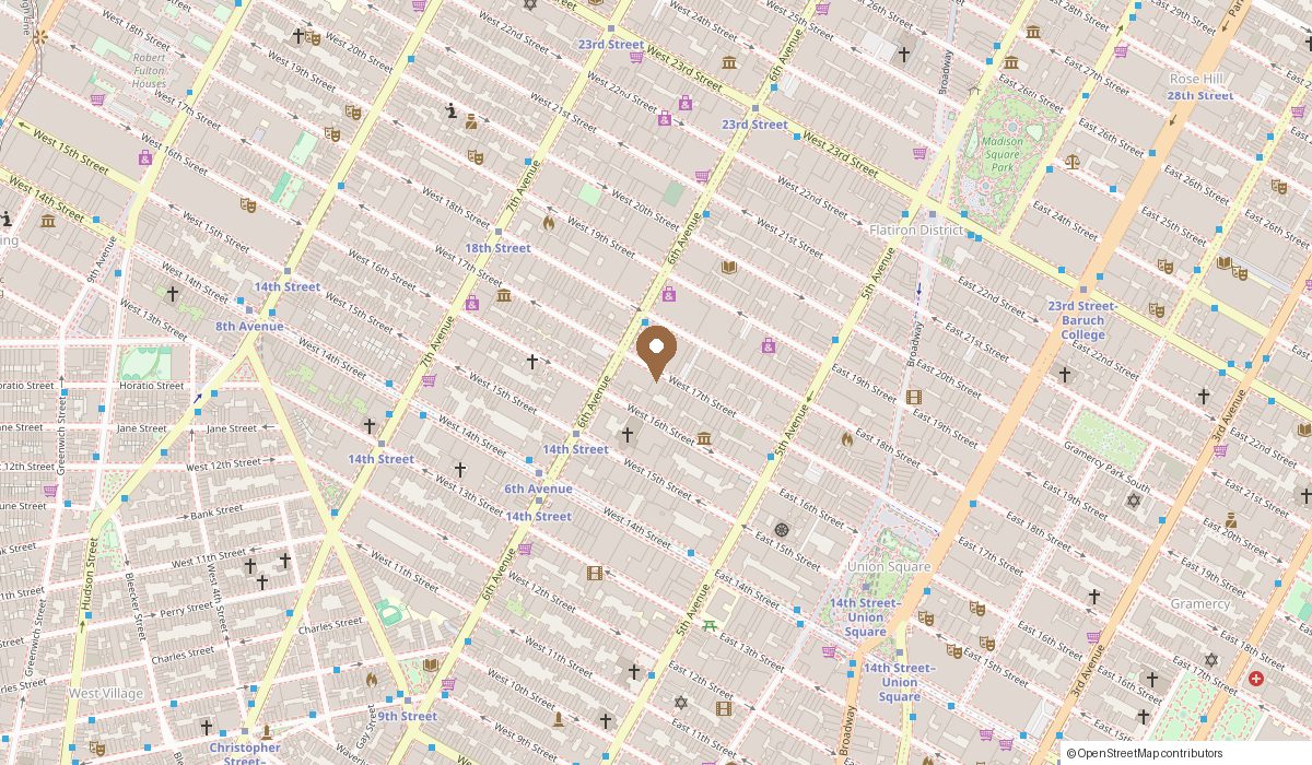 Map: 50 West 17th Street Suite 7, floors 5, New York, NY 10011