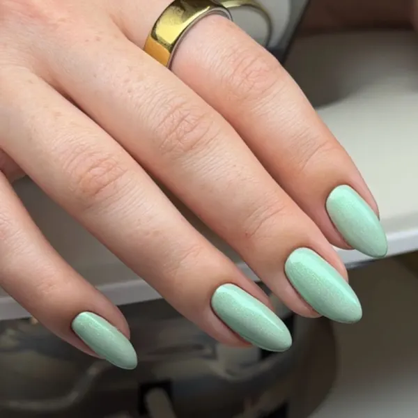 mint almond nails