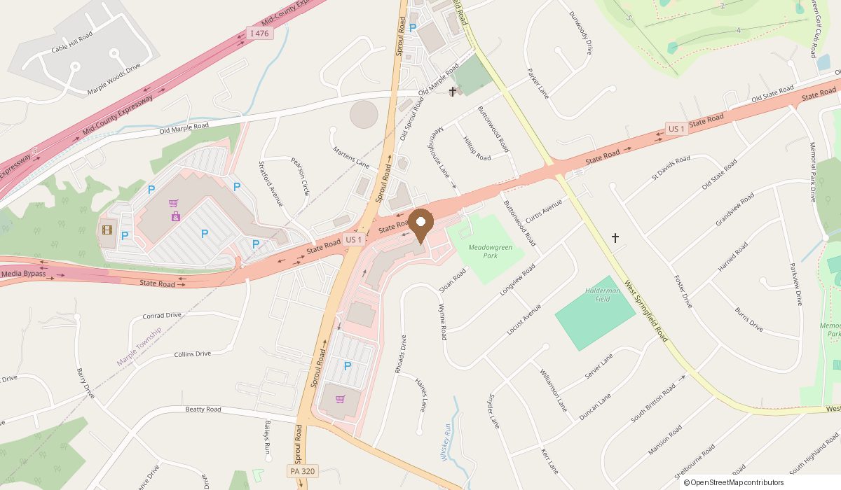 Map: 131 South State Street Suite 107C, Springfield, PA 19064