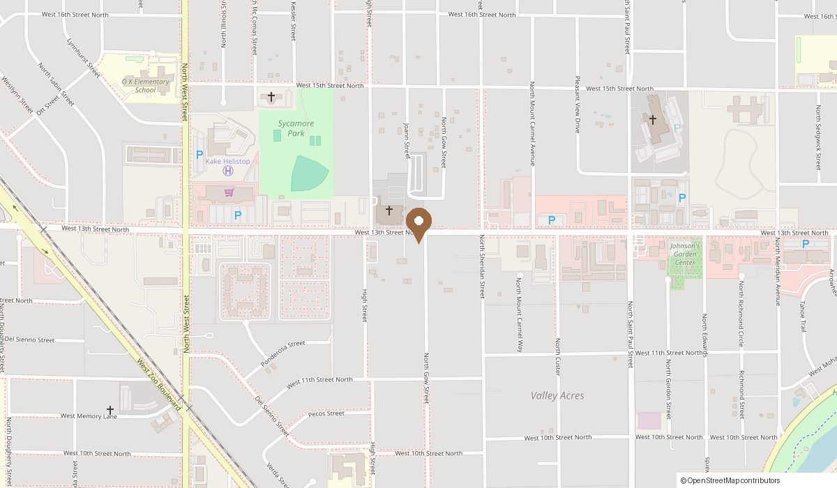 Map: ICT SALON STUDIOS 3401 West 13th St North, Wichita, KS 67203
