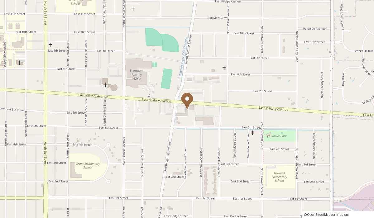 Map: 1835 E Military Ave Suite 117, Fremont, NE 68025