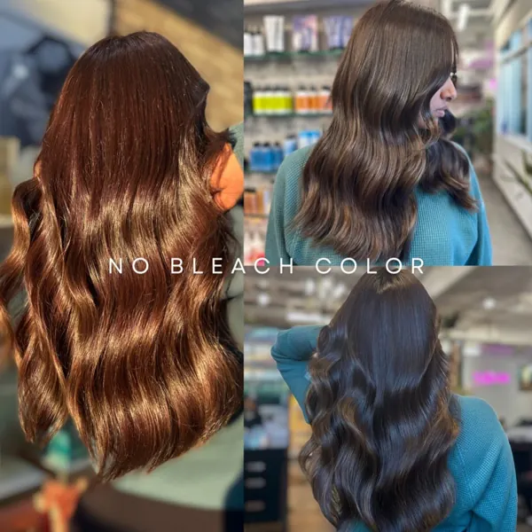 Hair work by Luna & Luxe Salon