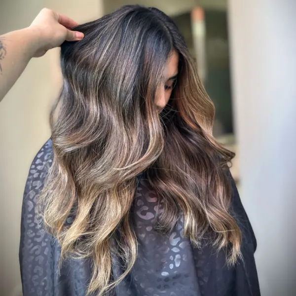 Hair work by Luna & Luxe Salon