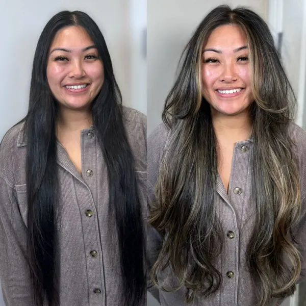 Hair work by Luna & Luxe Salon