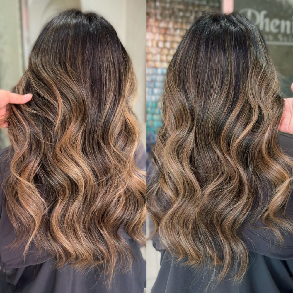 Hair work by Luna & Luxe Salon
