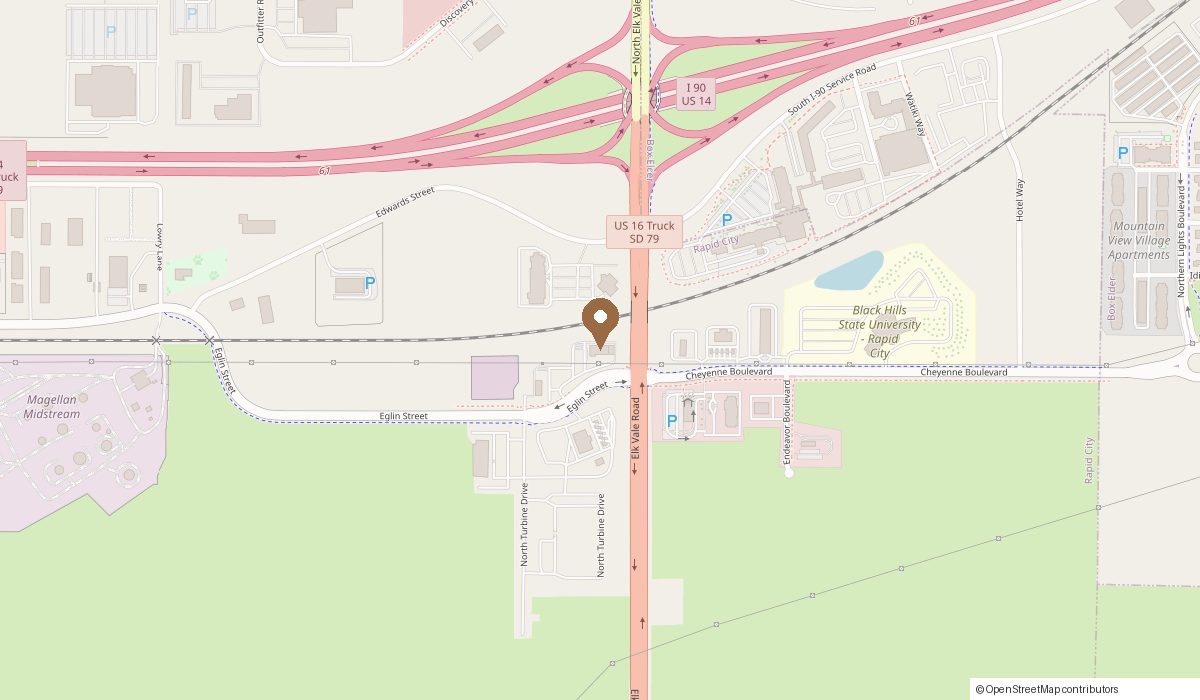Map: 3850 Eglin St, Rapid City, SD 57703