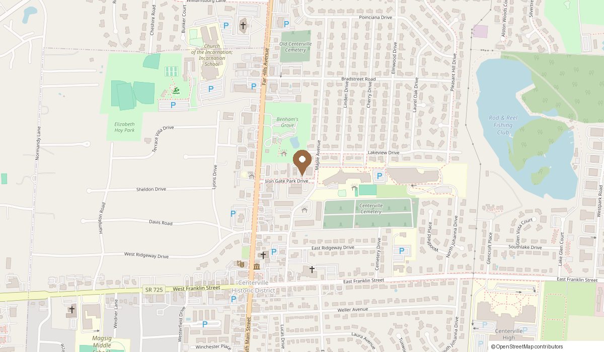 Map: 55 Iron Gate Park Drive, Centerville, OH 45459