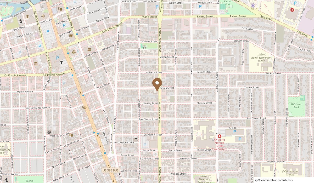 Map: 705 S Wells Avenue Suite 110, Reno, NV 89502