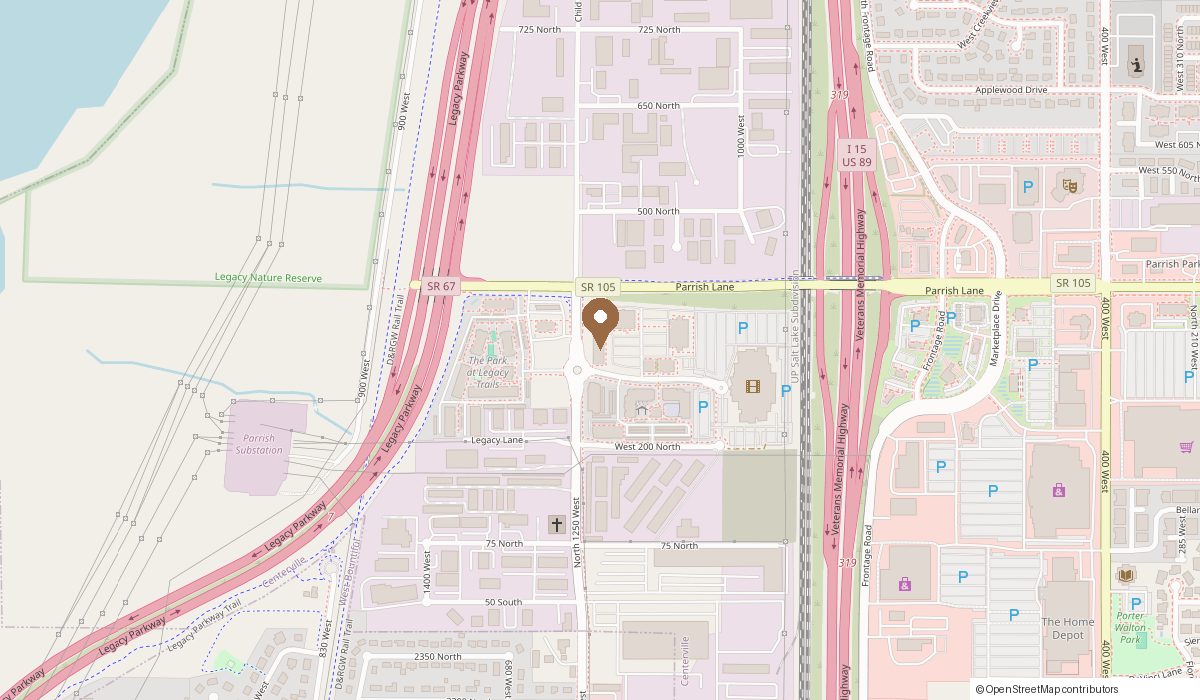 Map: 1222 Legacy Crossing Blvd Suite 4, Centerville, UT 84014