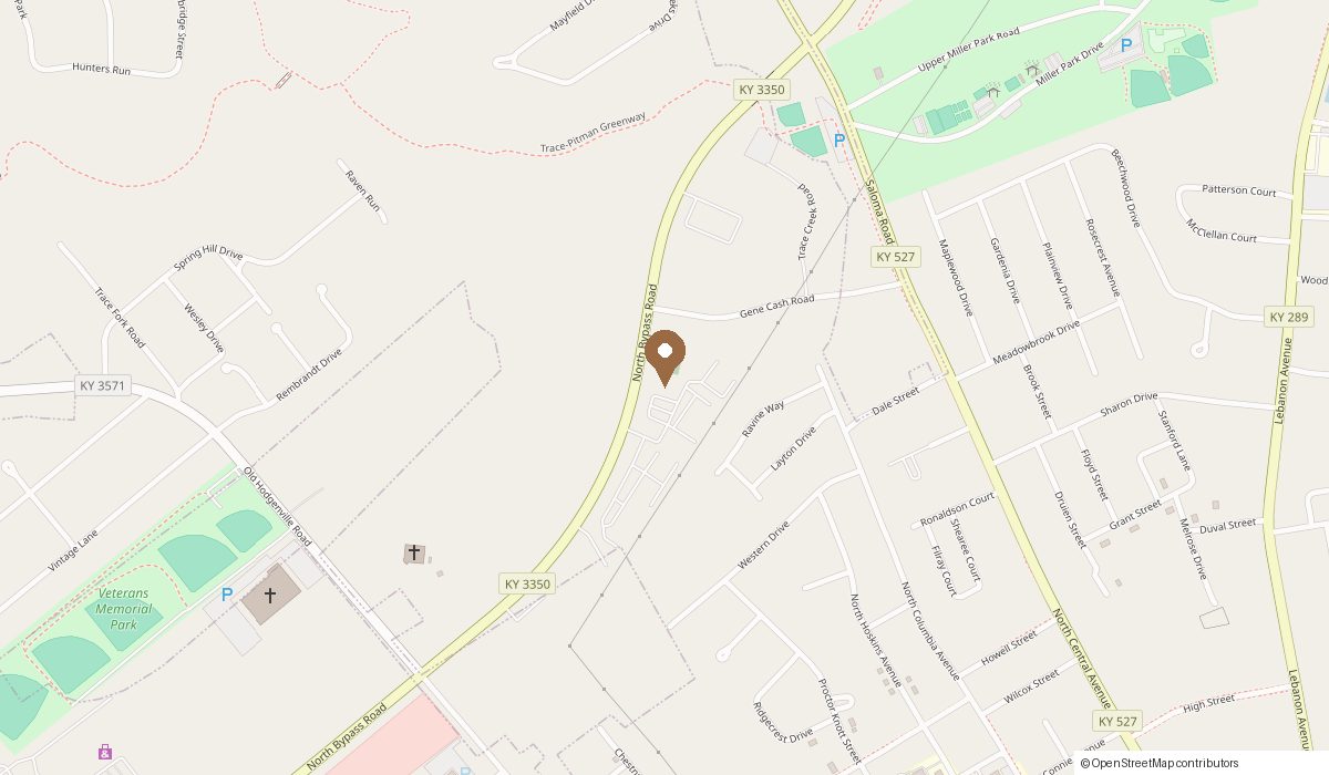Map: 101 Winston Way Suite F, Campbellsville, KY 42718