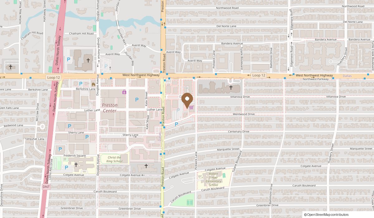 Map: 8308 Preston Center Plaza, Dallas, TX 75225