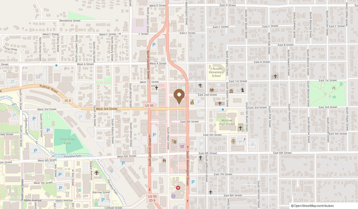 Map: 116 E Third St Suite 204, Moscow, ID 83843