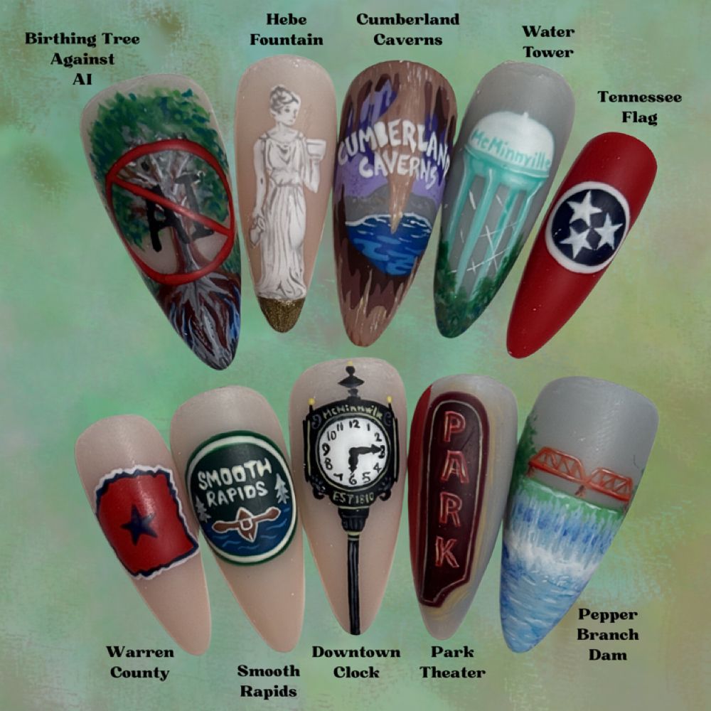 Nail work by New Moon Nails & Collective