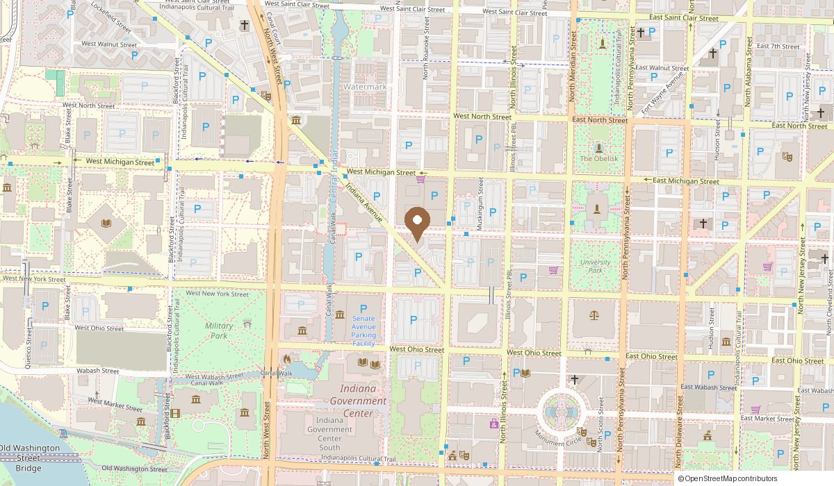 Map: 355 Indiana Ave #100 Suite 9, Indianapolis, IN 46204