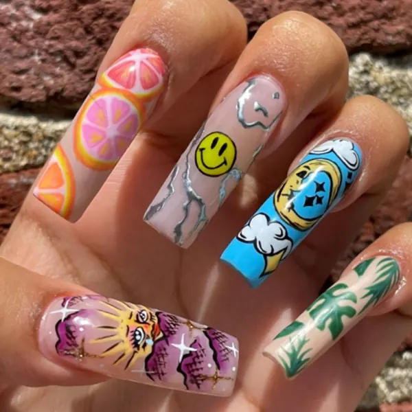 Nail work by Nychii Nails