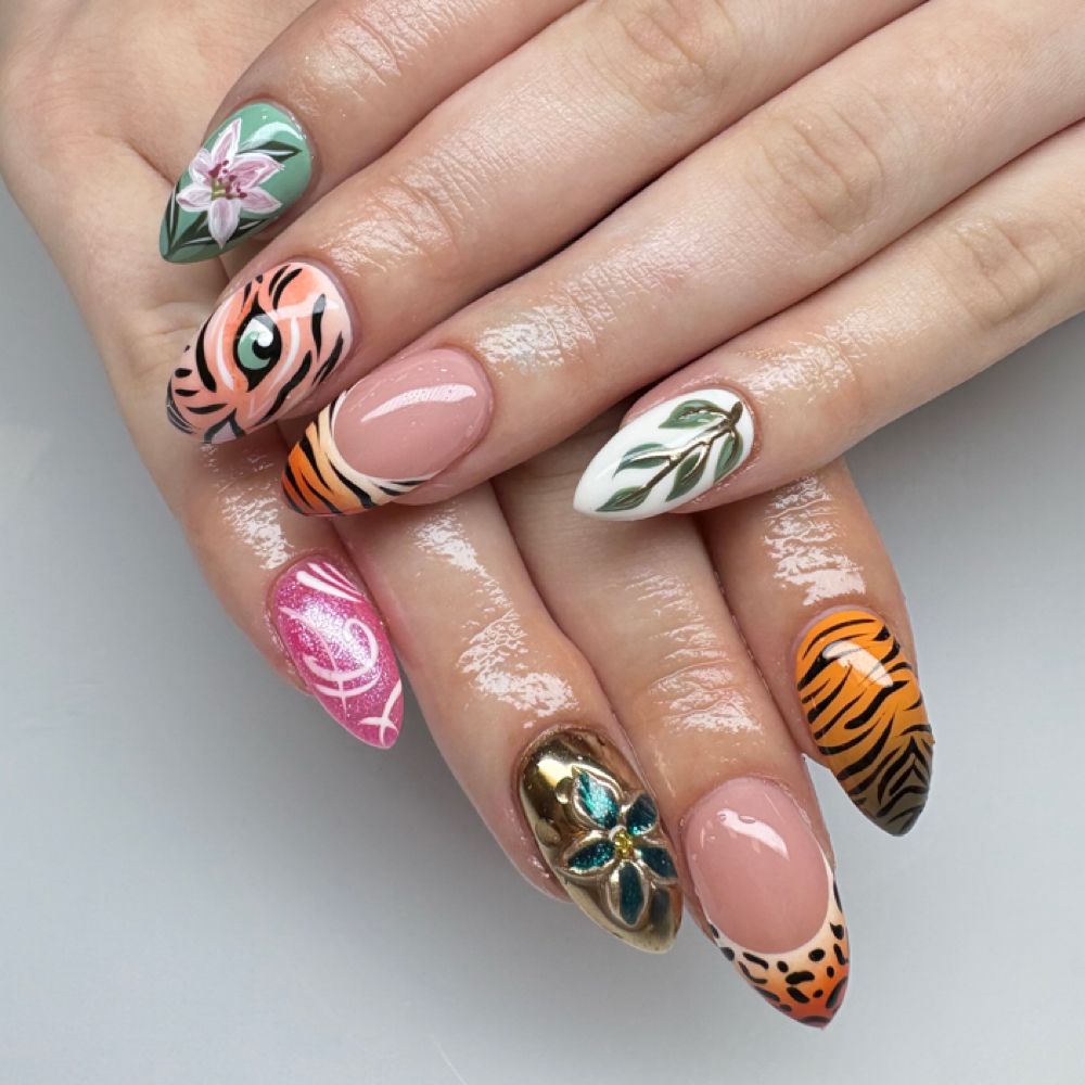 Nail work by Obsidian Nails & Lash Studio