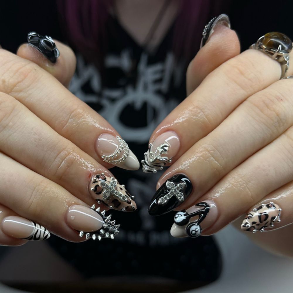 Nail work by Obsidian Nails & Lash Studio