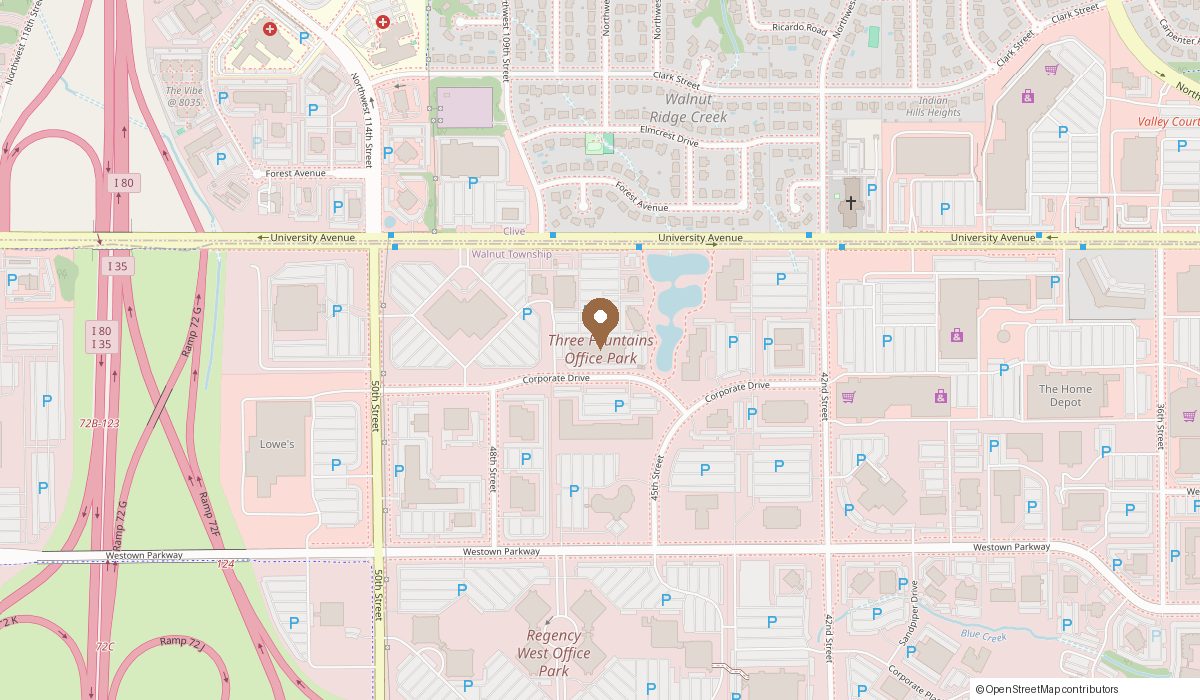 Map: 4520 University Ave Suite 114 - Studio 12, West Des Moines, IA 50266