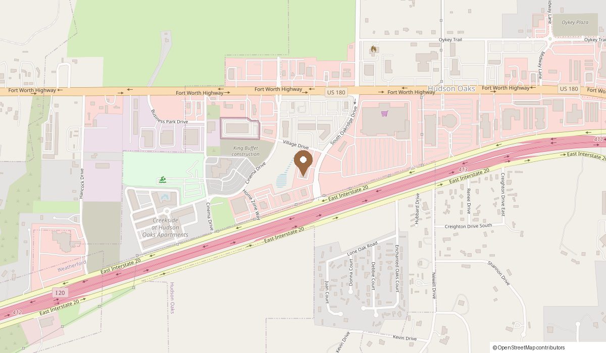 Map: 200 S Oakridge Dr suite 100, Hudson Oaks, TX 76087