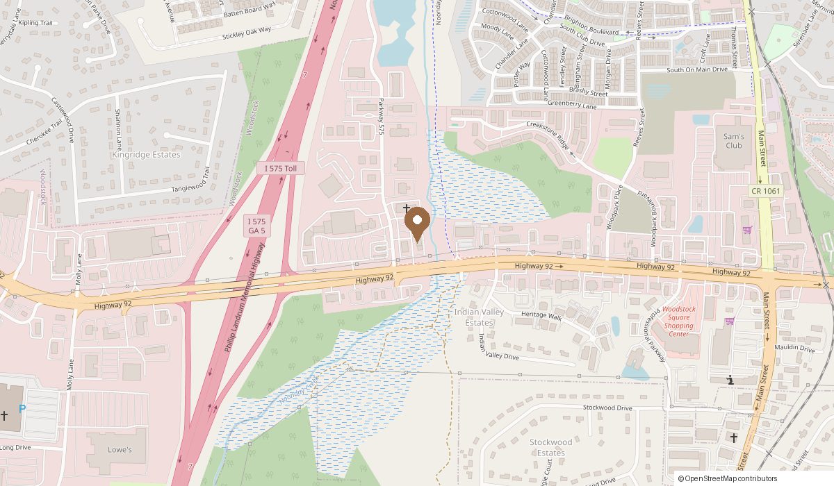Map: 9539 GA-92 Suite 110, Woodstock, GA 30188
